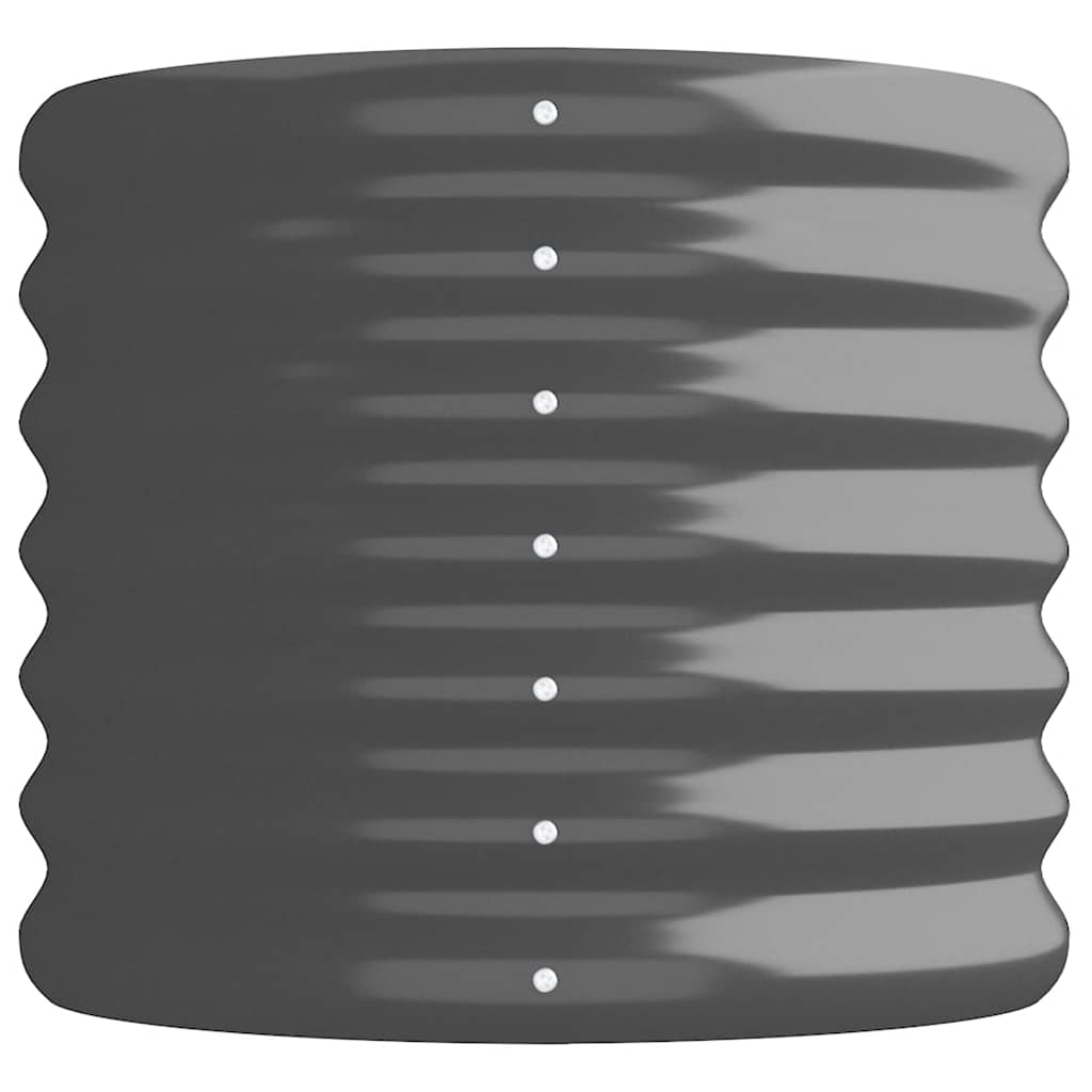 vidaXL Garden Raised Bed Galvanised Steel 260x40x36 cm Anthracite