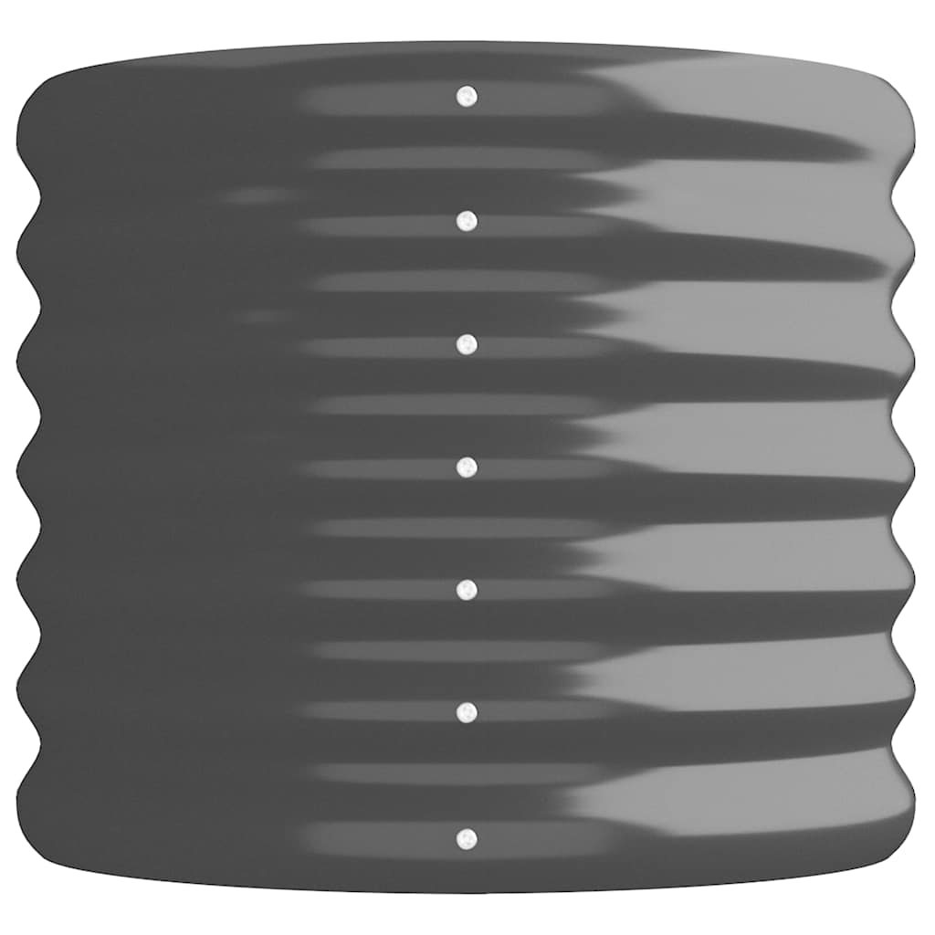 vidaXL Garden Raised Bed Galvanised Steel 332x40x36 cm Anthracite