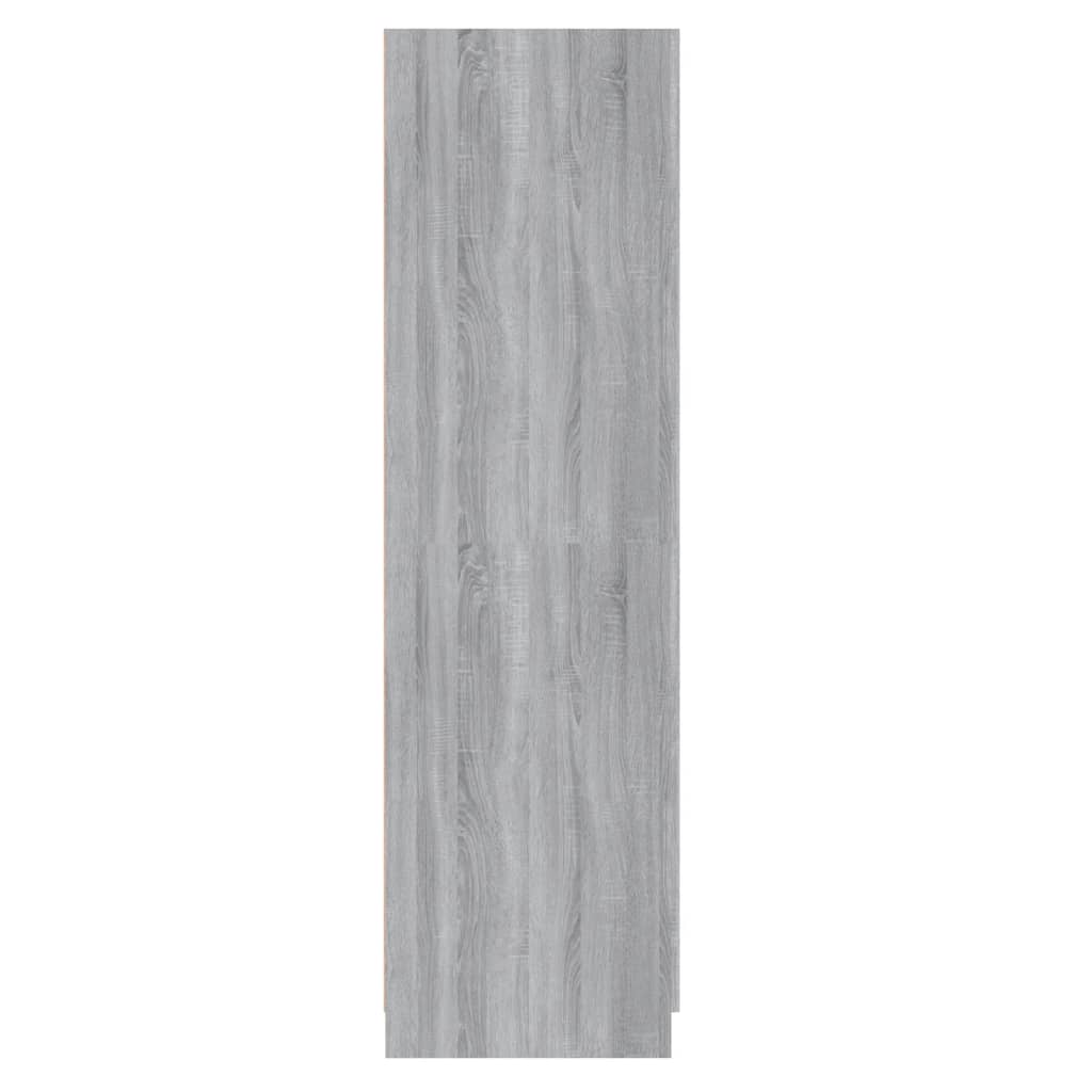 vidaXL Wardrobe Grey Sonoma 80x50x180 cm Engineered Wood