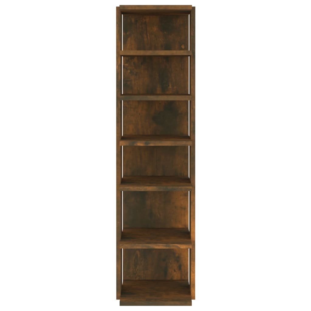 vidaXL Shoe Rack Smoked Oak 27.5x27x102 cm Engineered Wood