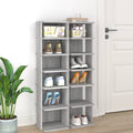 vidaXL Shoe Racks 2 pcs Grey Sonoma 27.5x27x102 cm Engineered Wood
