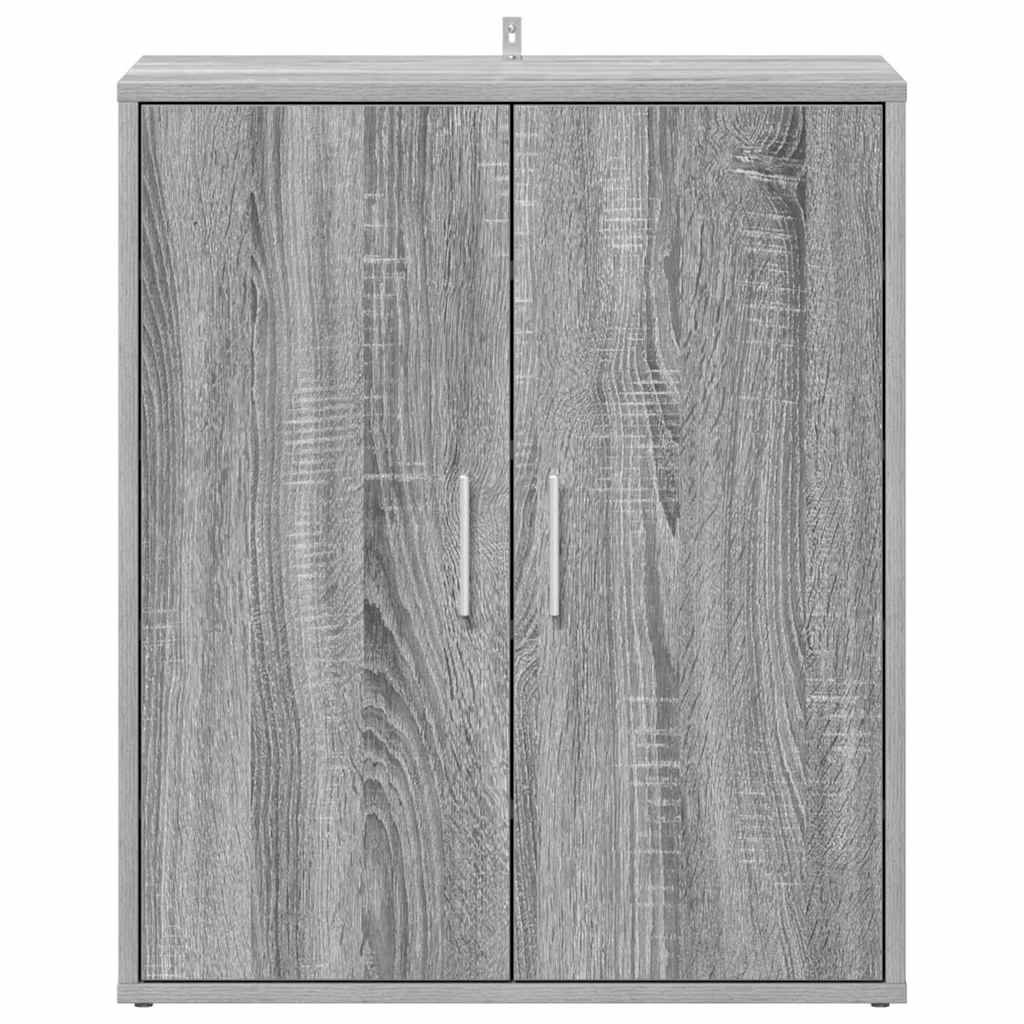 vidaXL Shoe Cabinet Grey Sonoma 60x35x70 cm Engineered Wood