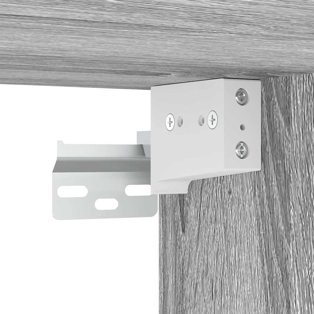 vidaXL Shoe Cabinet Grey Sonoma 60x35x70 cm Engineered Wood