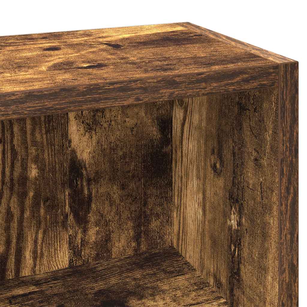 vidaXL CD Cabinets 2 pcs Smoked Oak 21x16x93.5 cm Engineered Wood