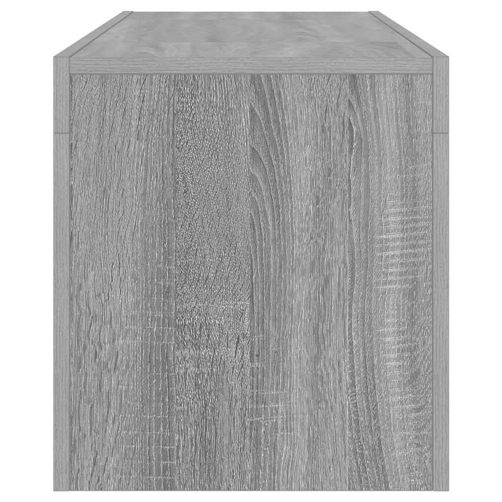 vidaXL TV Cabinet with LED Lights Grey Sonoma 120x35x40 cm