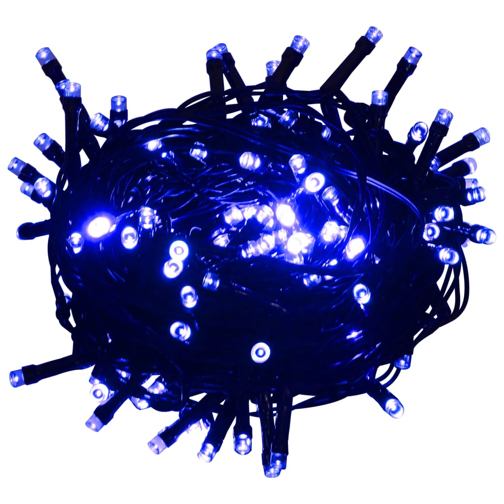 vidaXL LED String with 300 LEDs Blue 30 m PVC