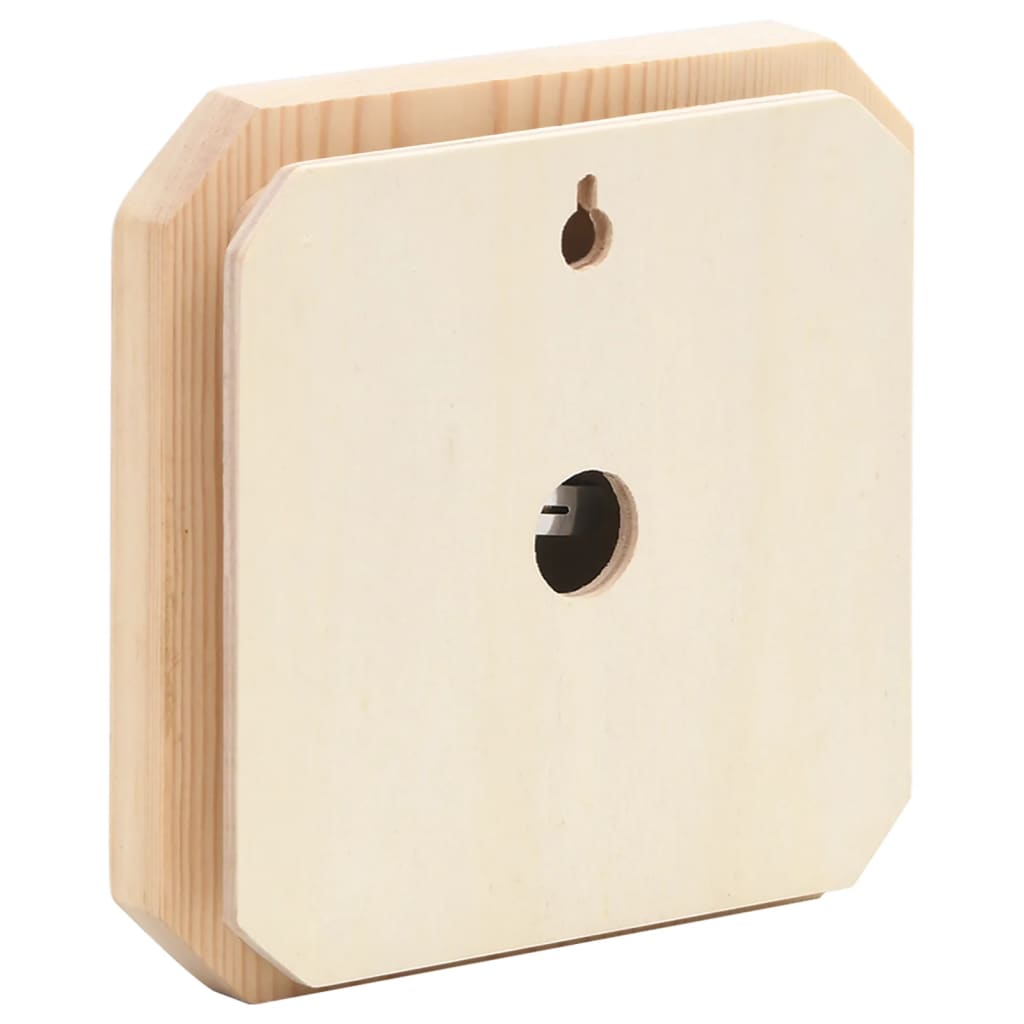 vidaXL 2 in 1 Sauna Hygrothermograph and Sand Timer Set Solid Wood Pine