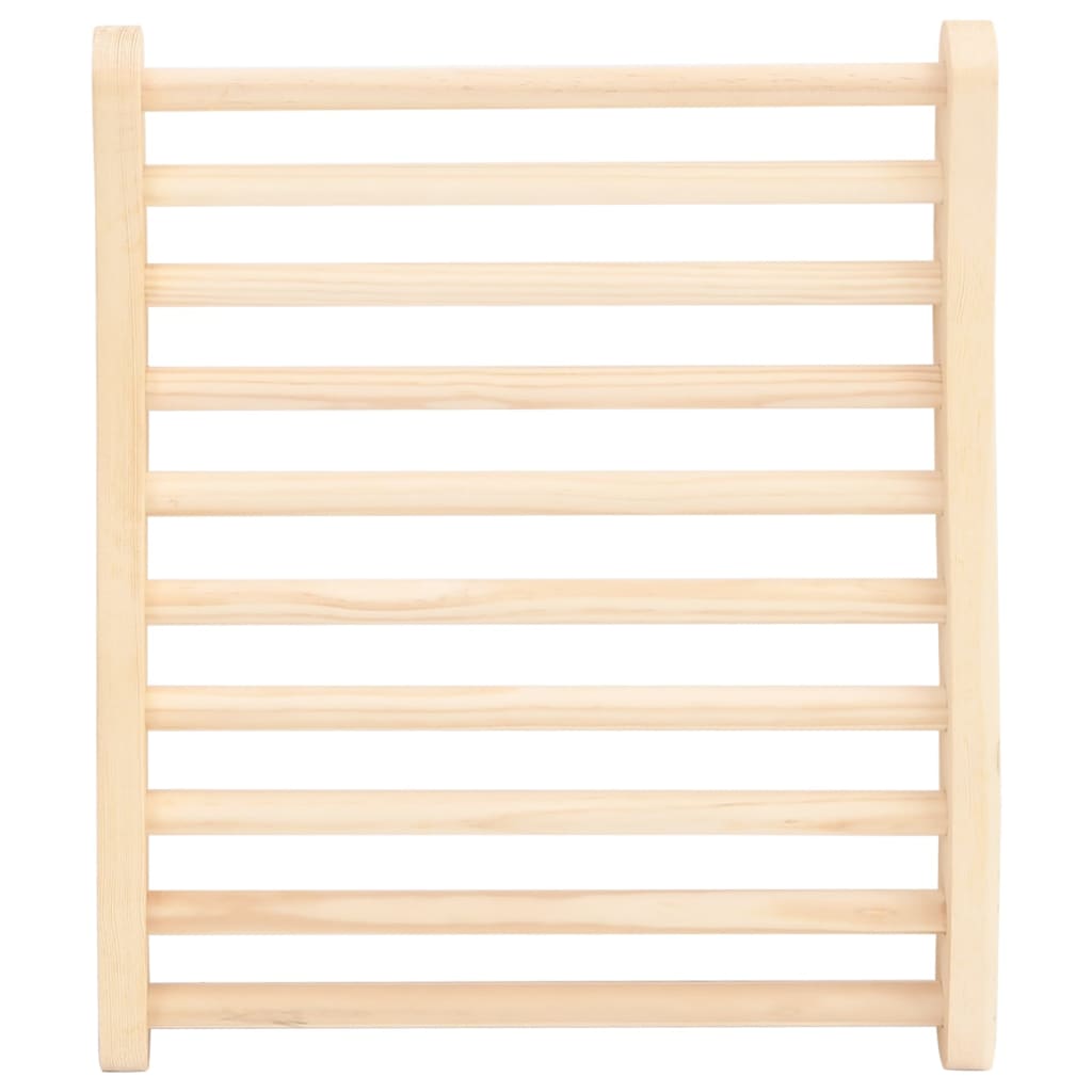 vidaXL S-Shape Sauna Backrest Solid Wood Pine