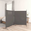 vidaXL 2-Panel Room Divider Anthracite 348x180 cm Fabric