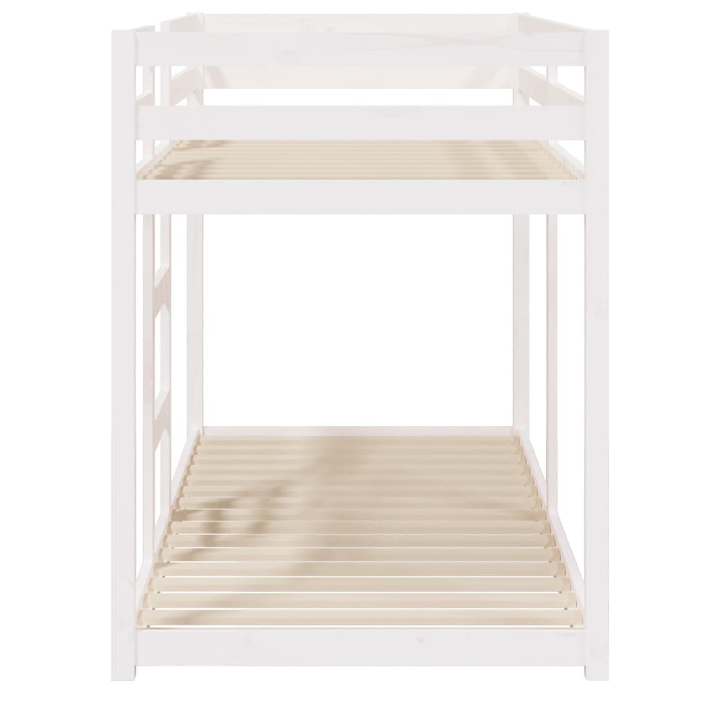 vidaXL Bunk Bed without Mattress White 80x200 cm Solid Wood Pine