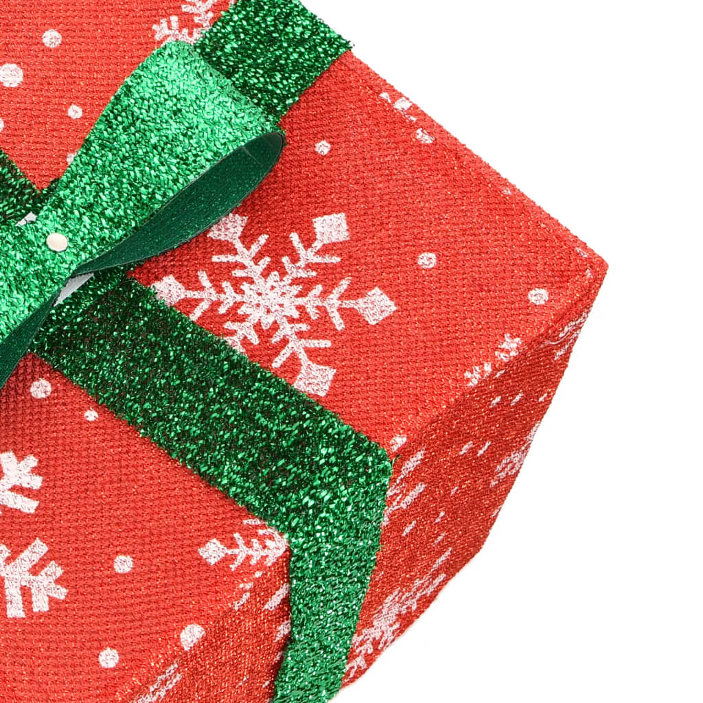 vidaXL Lighted Christmas Boxes 3 pcs 64 LEDs Warm White