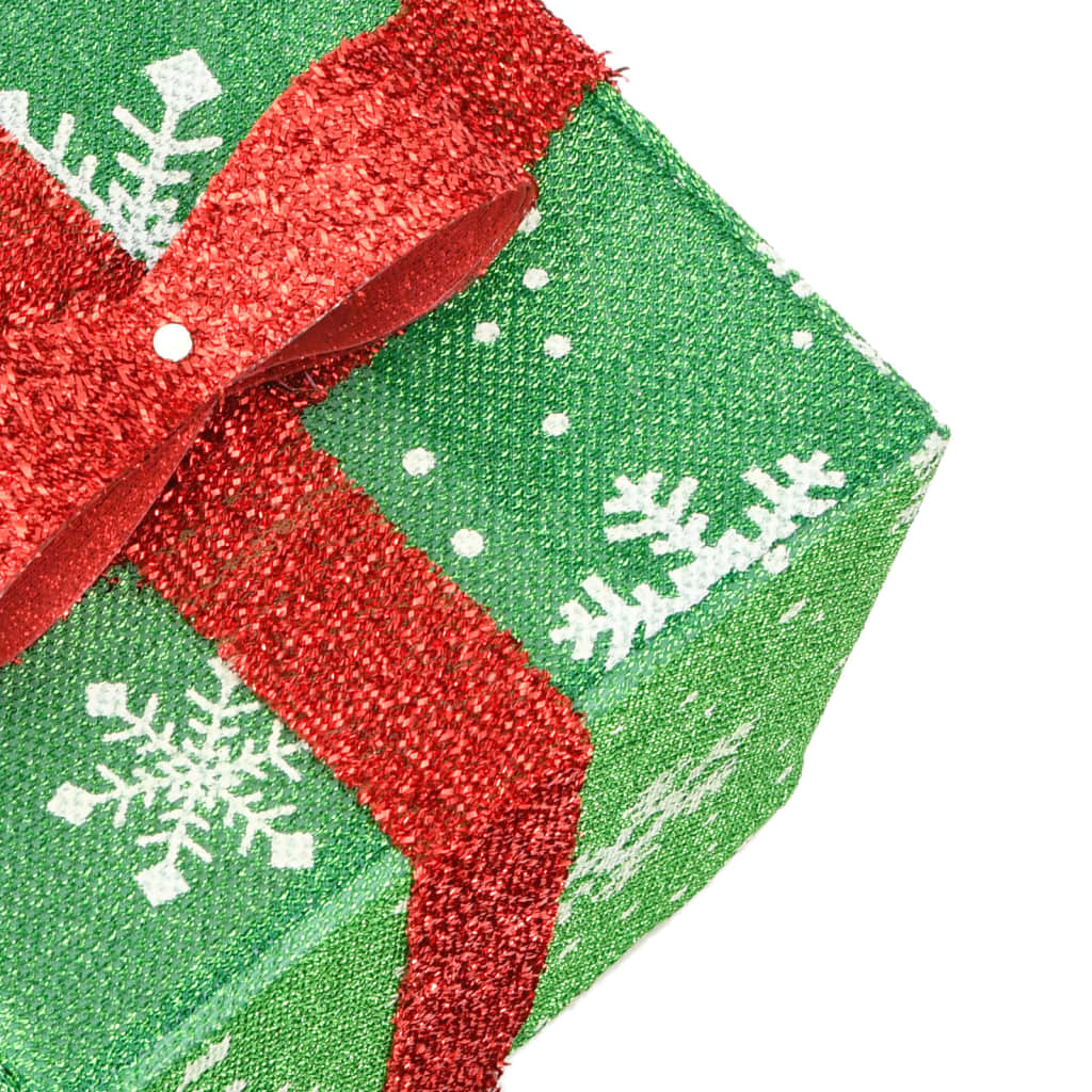 vidaXL Lighted Christmas Boxes 3 pcs 64 LEDs Warm White