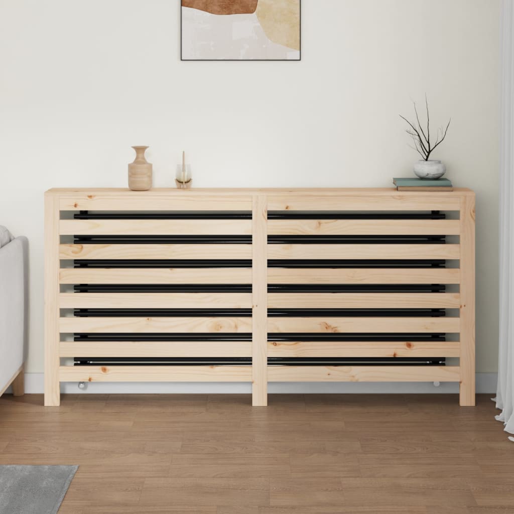vidaXL Radiator Cover 169x19x84 cm Solid Wood Pine