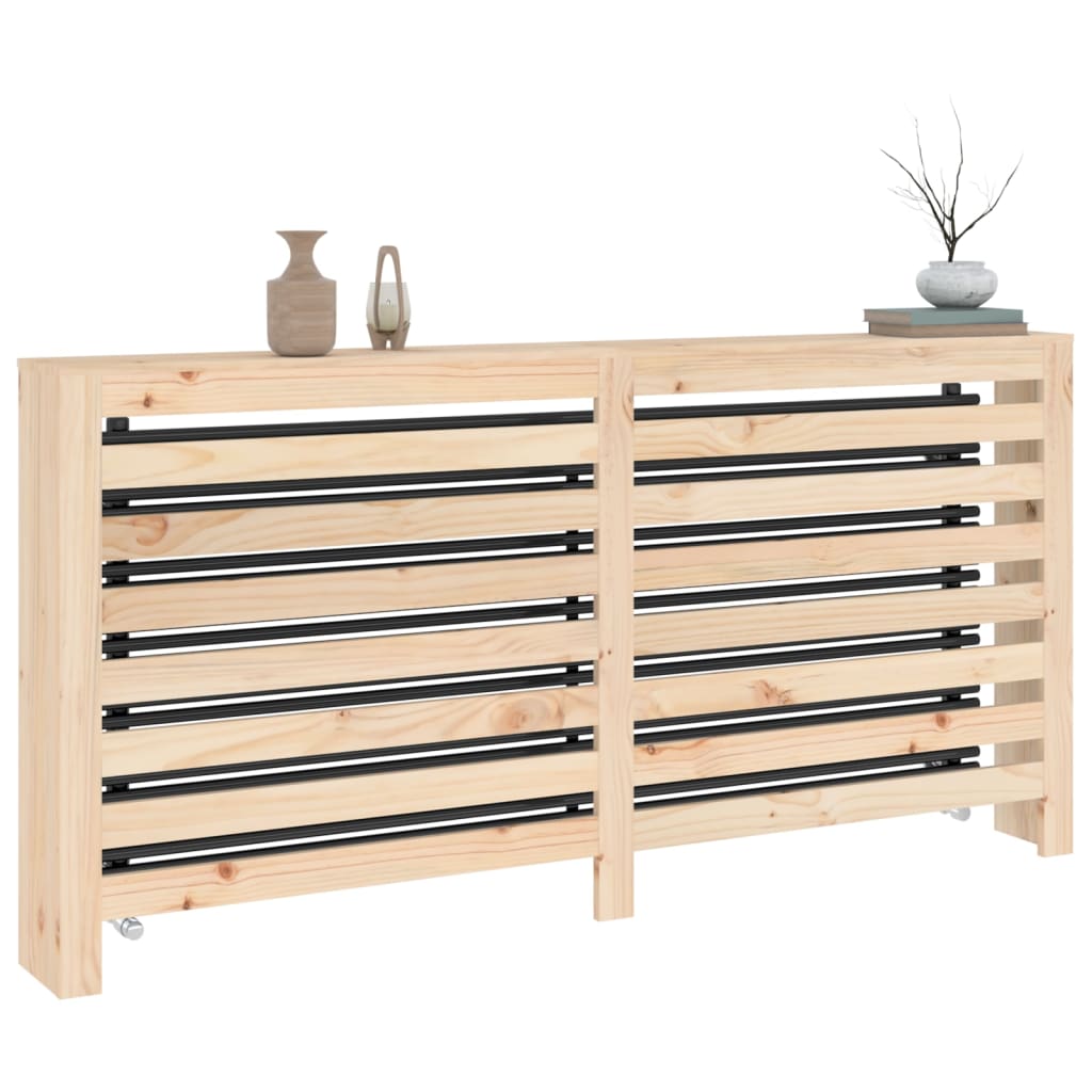 vidaXL Radiator Cover 169x19x84 cm Solid Wood Pine
