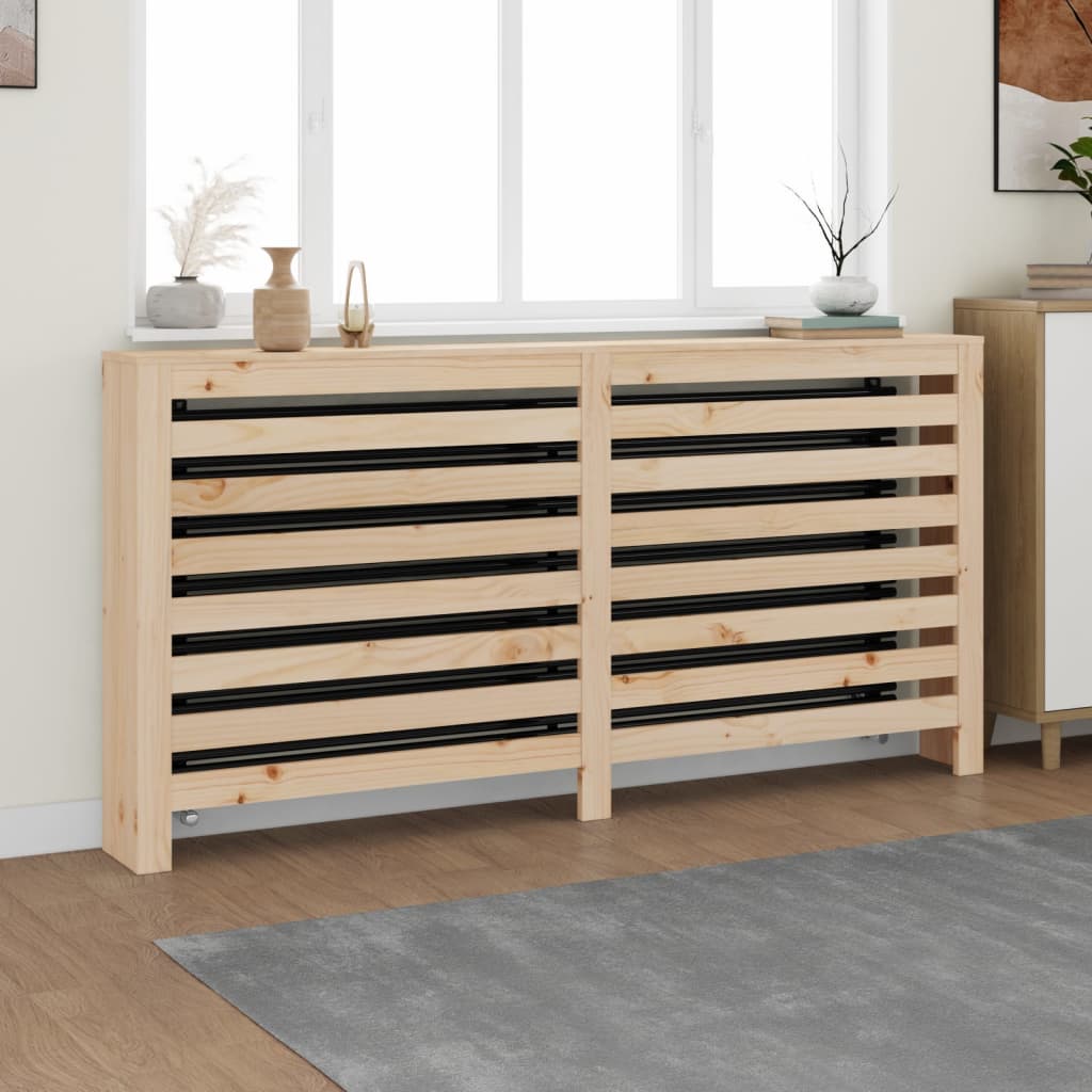 vidaXL Radiator Cover 169x19x84 cm Solid Wood Pine