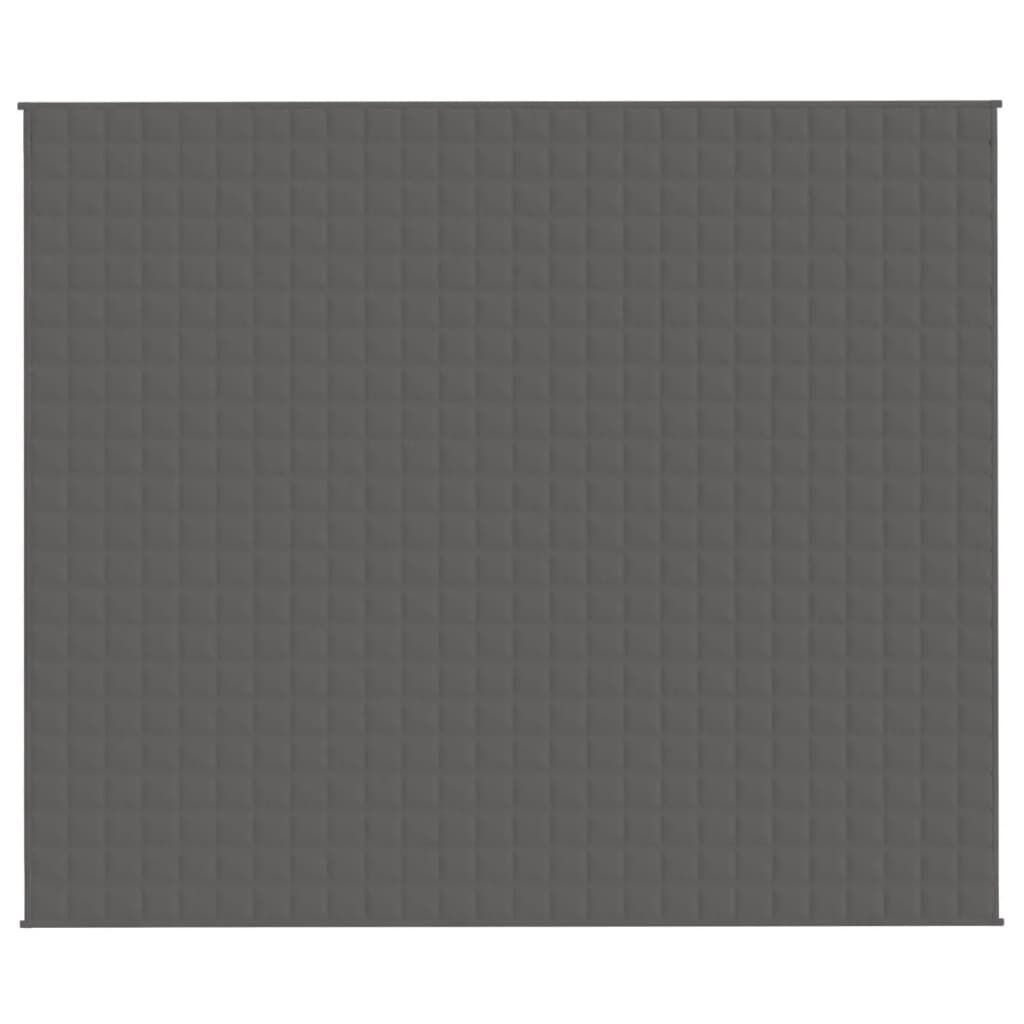 vidaXL Weighted Blanket Grey 220x260 cm 15 kg Fabric