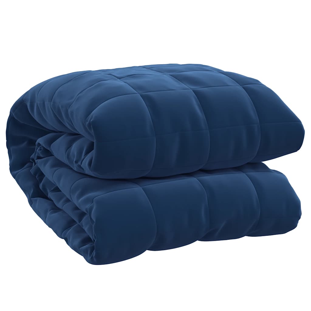 vidaXL Weighted Blanket Blue 220x260 cm 15 kg Fabric