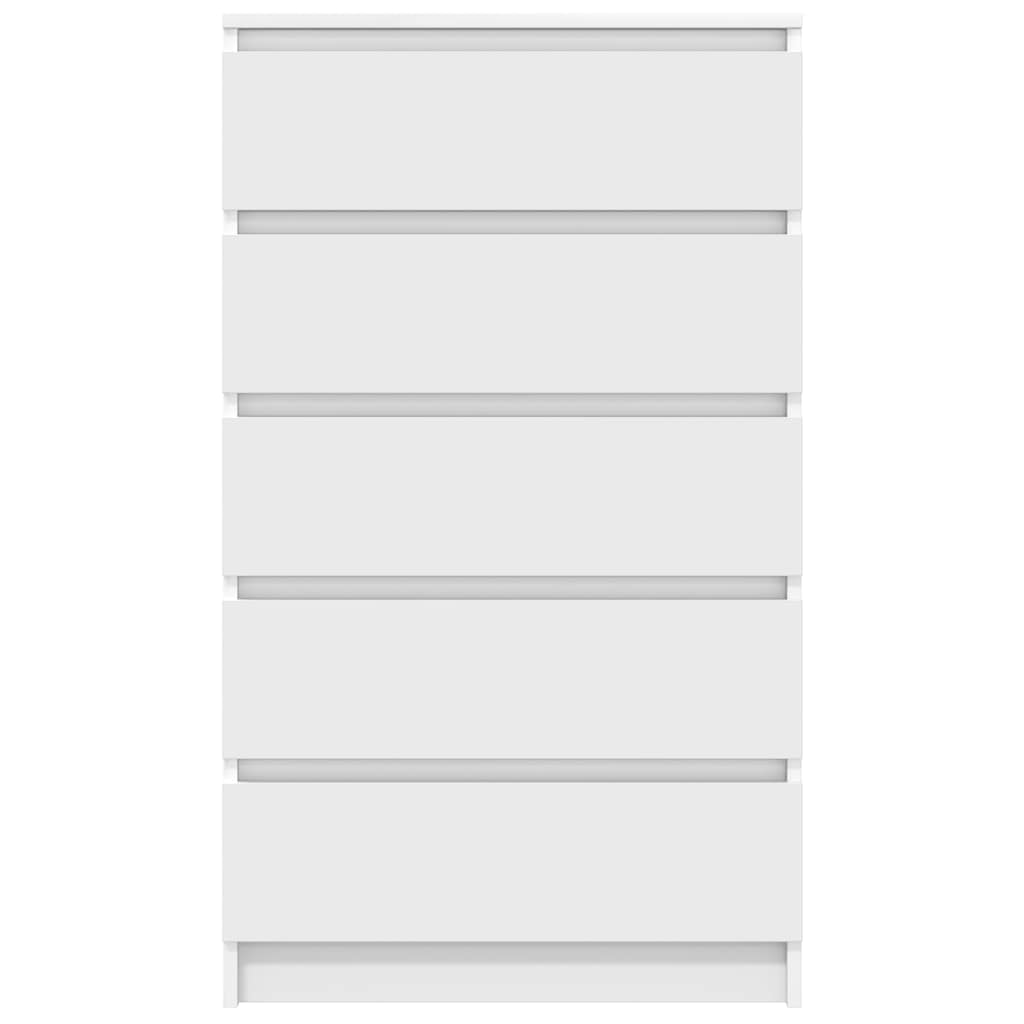 vidaXL Drawer Cabinet White 60x36x103 cm Engineered Wood