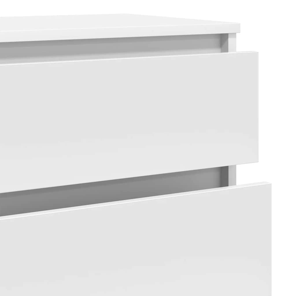 vidaXL Drawer Cabinet White 60x36x103 cm Engineered Wood