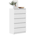 vidaXL Drawer Cabinet White 60x36x103 cm Engineered Wood