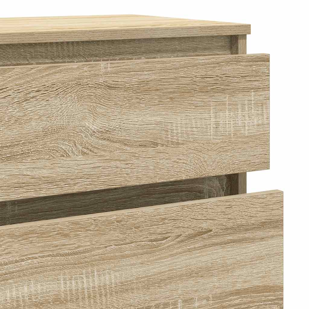 vidaXL Drawer Cabinet Sonoma Oak 60x36x103 cm Engineered Wood