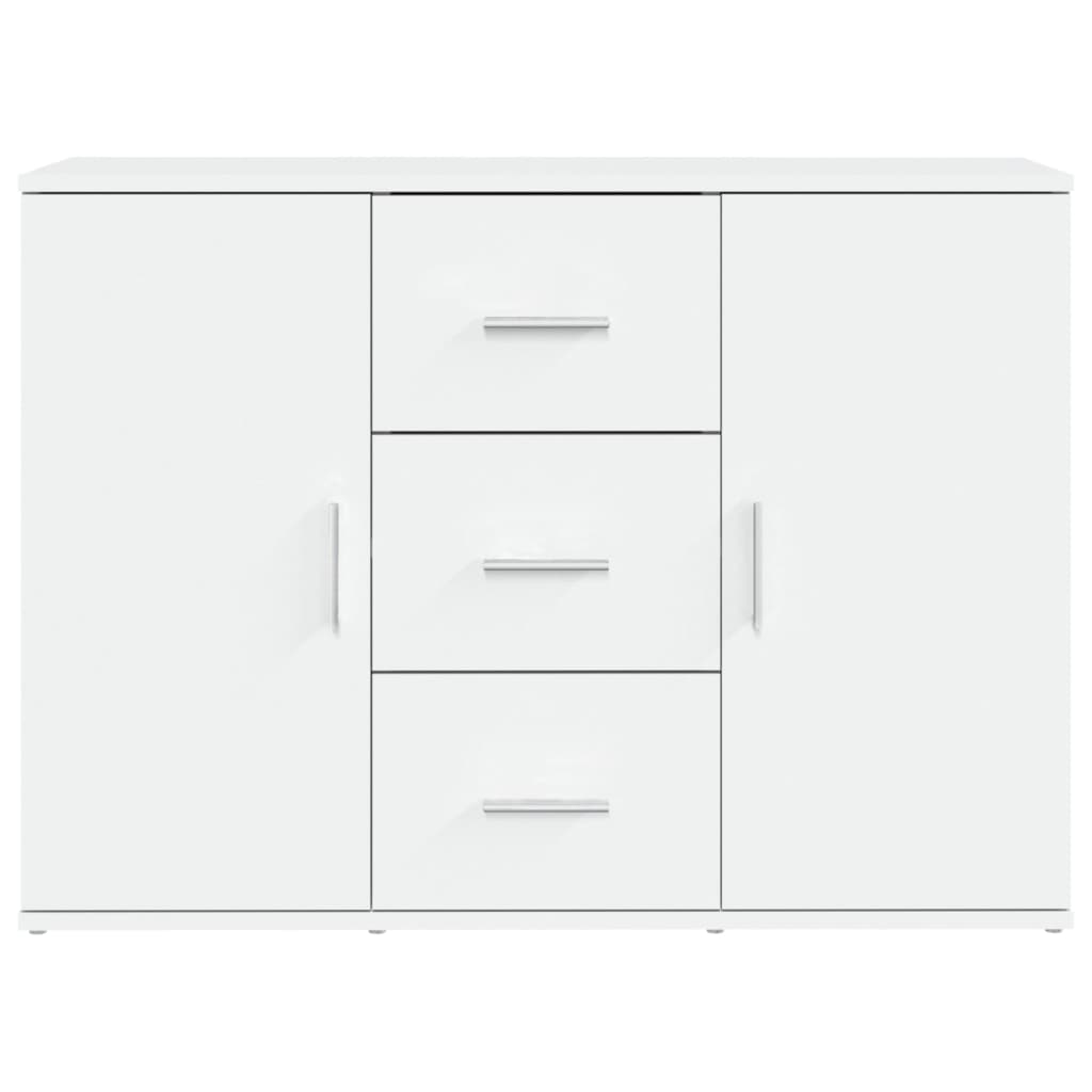 vidaXL Sideboard White 91x29.5x65 cm Engineered Wood