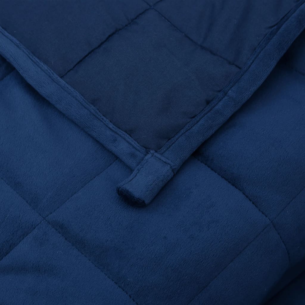 vidaXL Weighted Blanket Blue 200x220 cm 13 kg Fabric