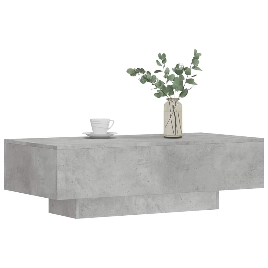 vidaXL Coffee Table Concrete Grey 100x49.5x31 cm Engineered Wood