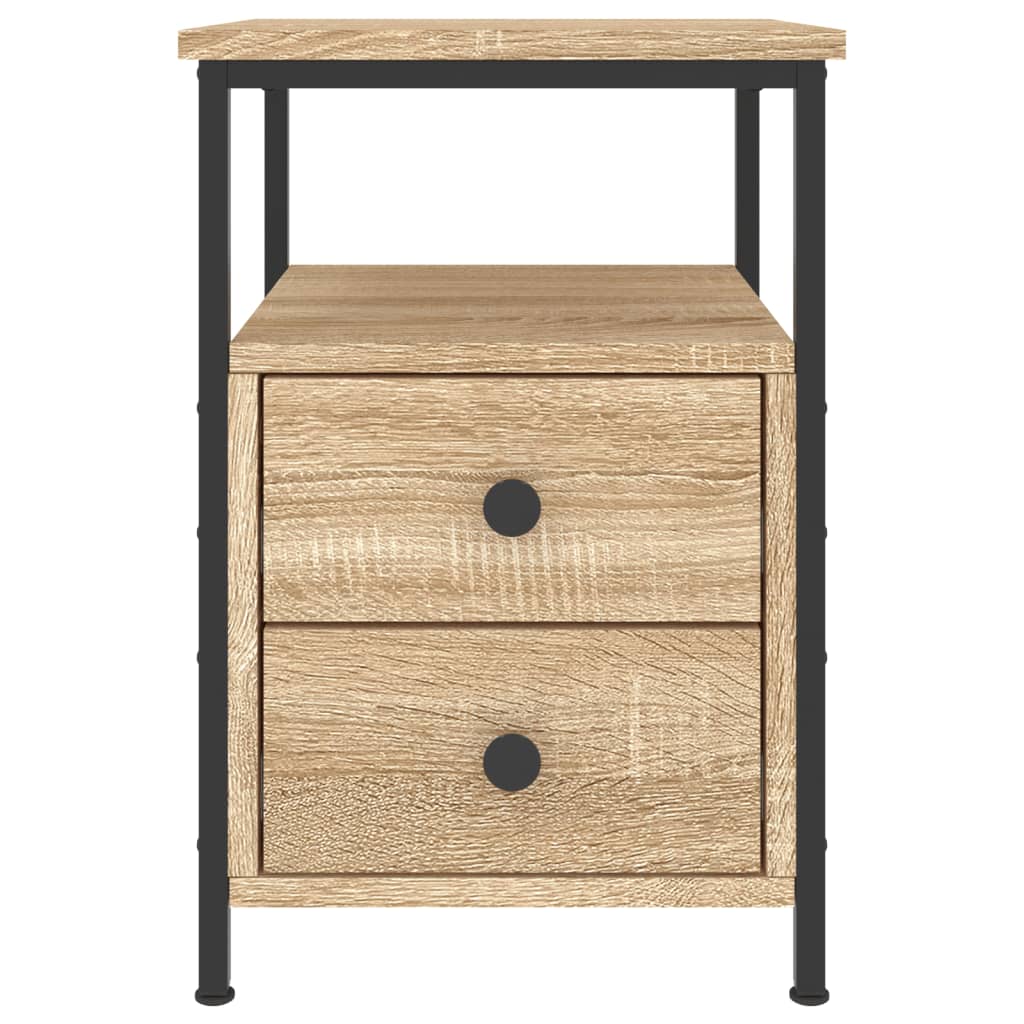 vidaXL Bedside Cabinet Sonoma Oak 34x35.5x50 cm Engineered Wood