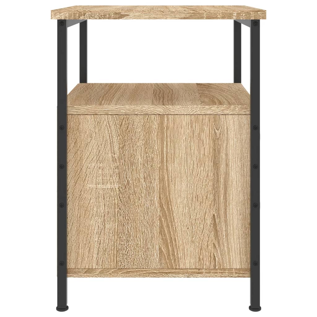 vidaXL Bedside Cabinet Sonoma Oak 34x35.5x50 cm Engineered Wood