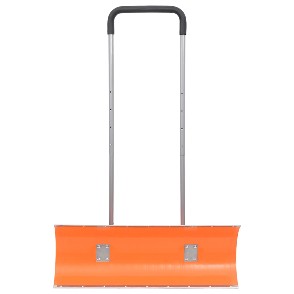 vidaXL Snow Shovel with Extendable Handle Orange 96 cm Blade Steel