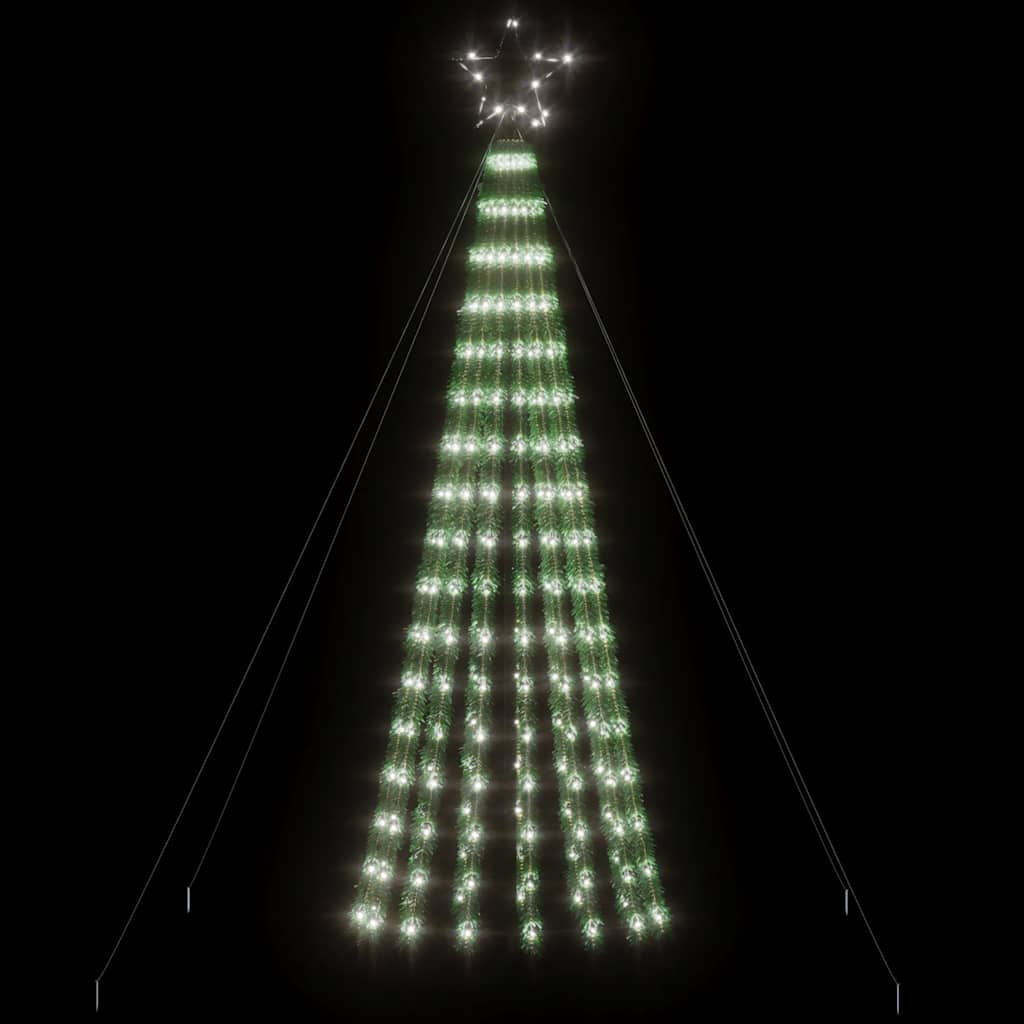 vidaXL LED Christmas Tree 275 LEDs Cold White 180 cm
