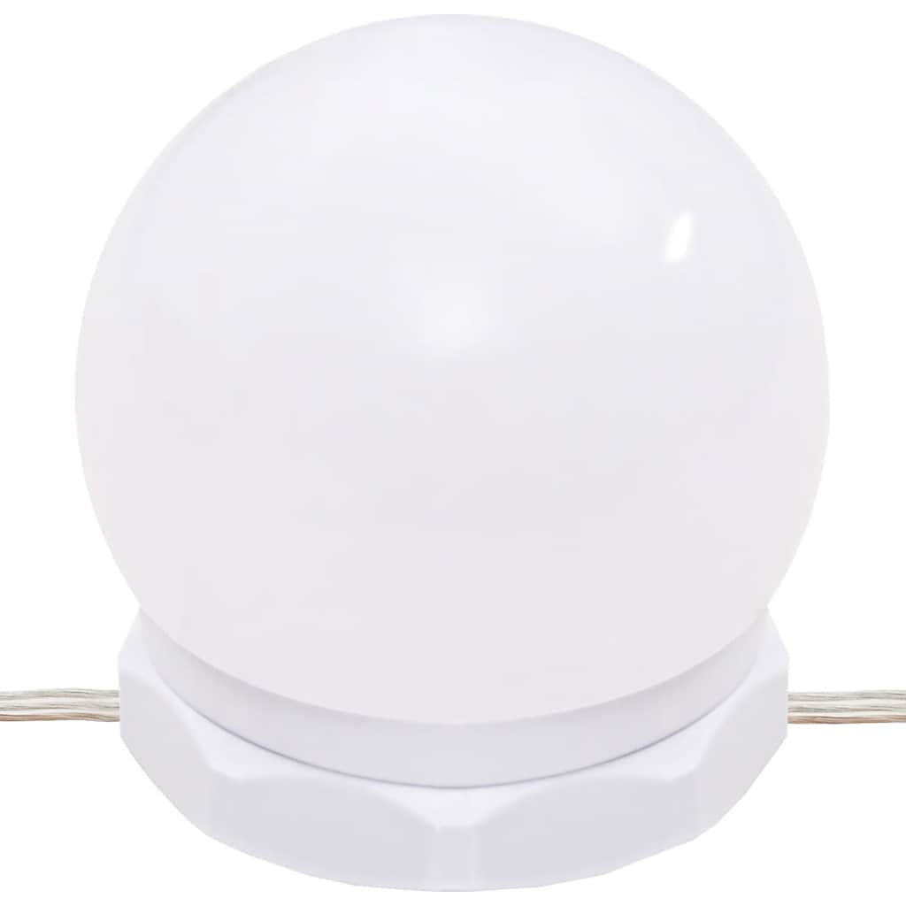 vidaXL Dressing Table with LED Lights White 96x40x142 cm