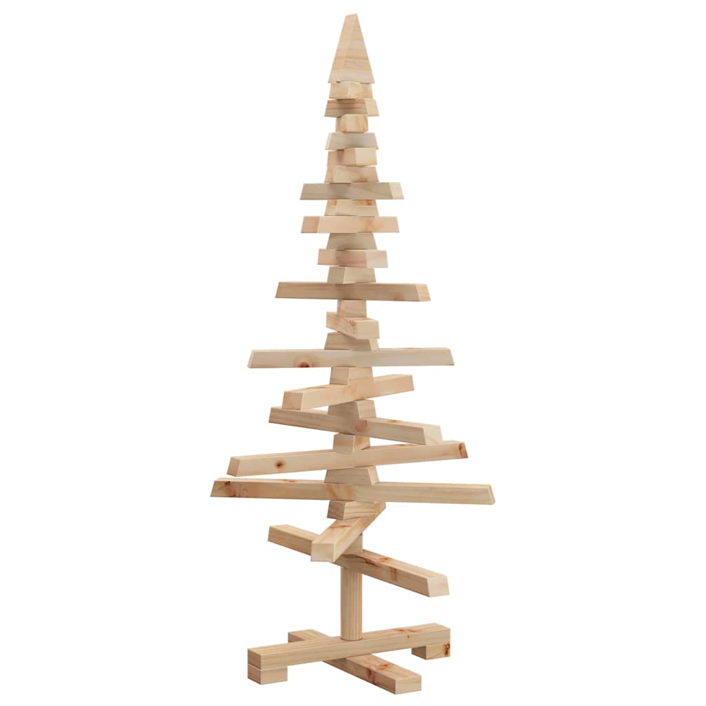 vidaXL Wooden Christmas Tree for Decoration 90 cm Solid Wood Pine