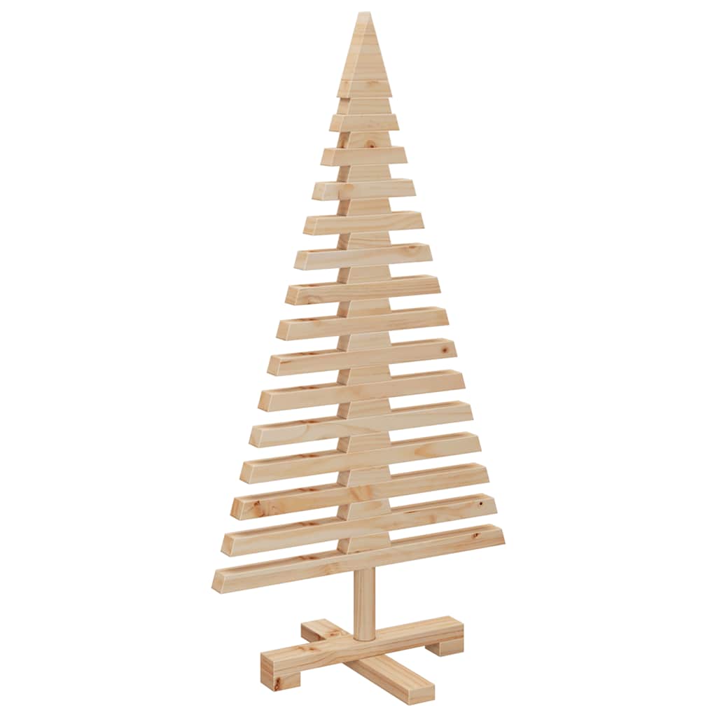 vidaXL Wooden Christmas Tree for Decoration 90 cm Solid Wood Pine