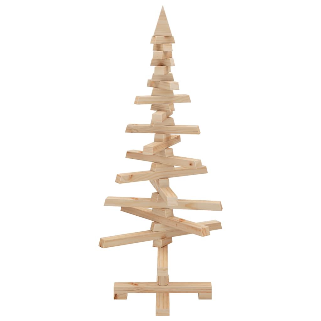 vidaXL Wooden Christmas Tree for Decoration 90 cm Solid Wood Pine
