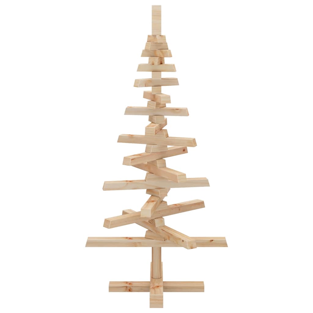 vidaXL Wooden Christmas Tree for Decoration 90 cm Solid Wood Pine