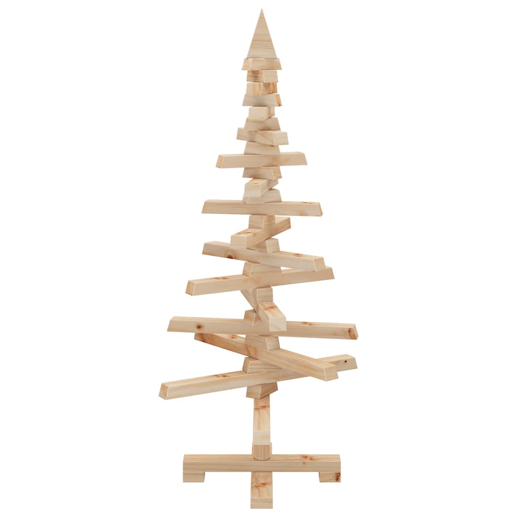 vidaXL Wooden Christmas Tree for Decoration 90 cm Solid Wood Pine