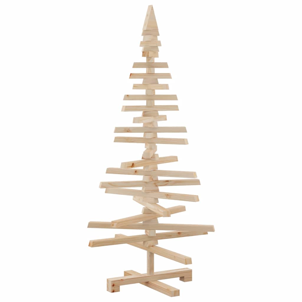 vidaXL Wooden Christmas Tree for Decoration 120 cm Solid Wood Pine