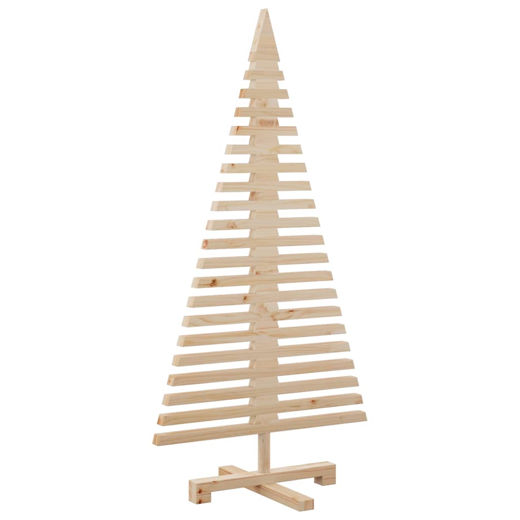 vidaXL Wooden Christmas Tree for Decoration 120 cm Solid Wood Pine