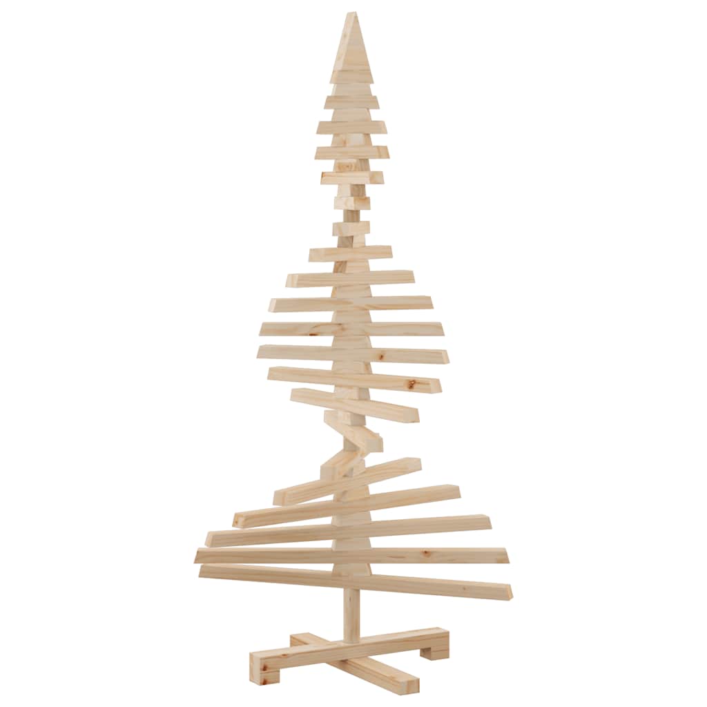 vidaXL Wooden Christmas Tree for Decoration 120 cm Solid Wood Pine