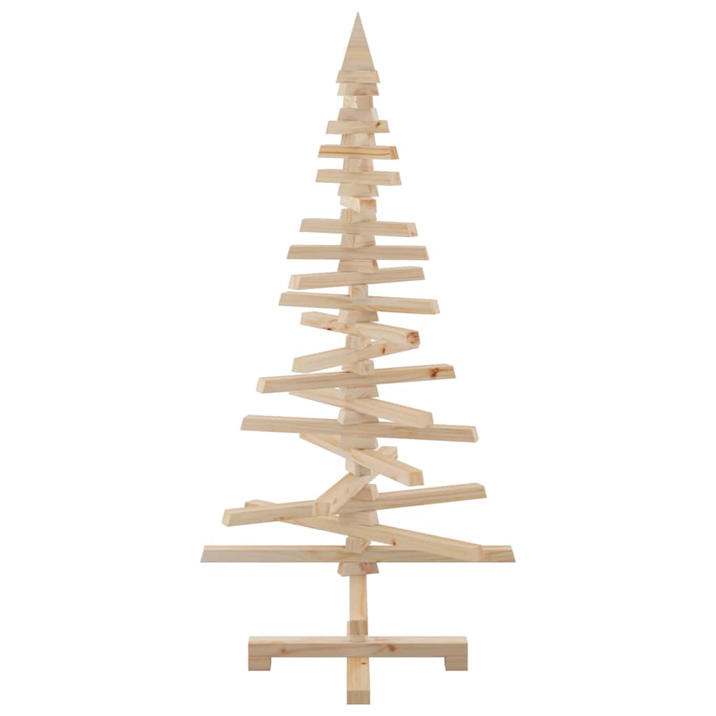 vidaXL Wooden Christmas Tree for Decoration 120 cm Solid Wood Pine