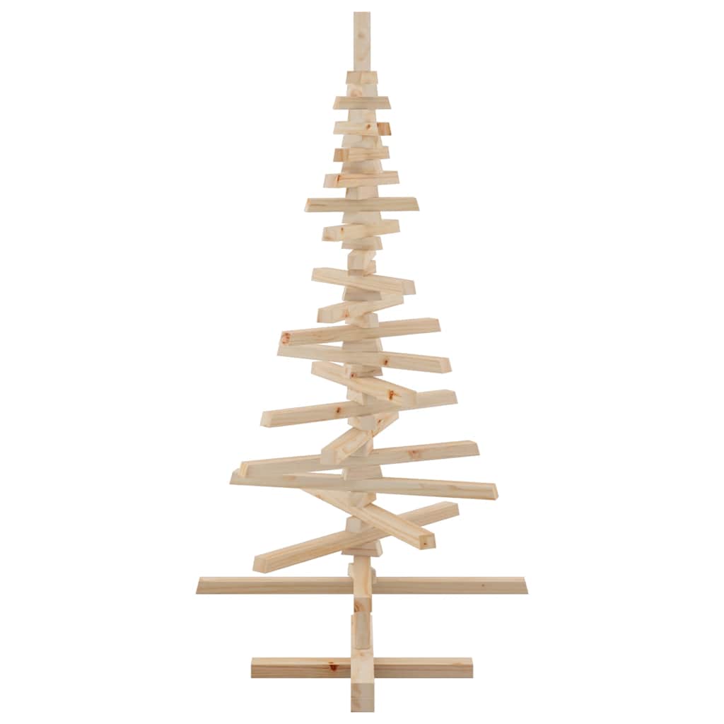 vidaXL Wooden Christmas Tree for Decoration 120 cm Solid Wood Pine