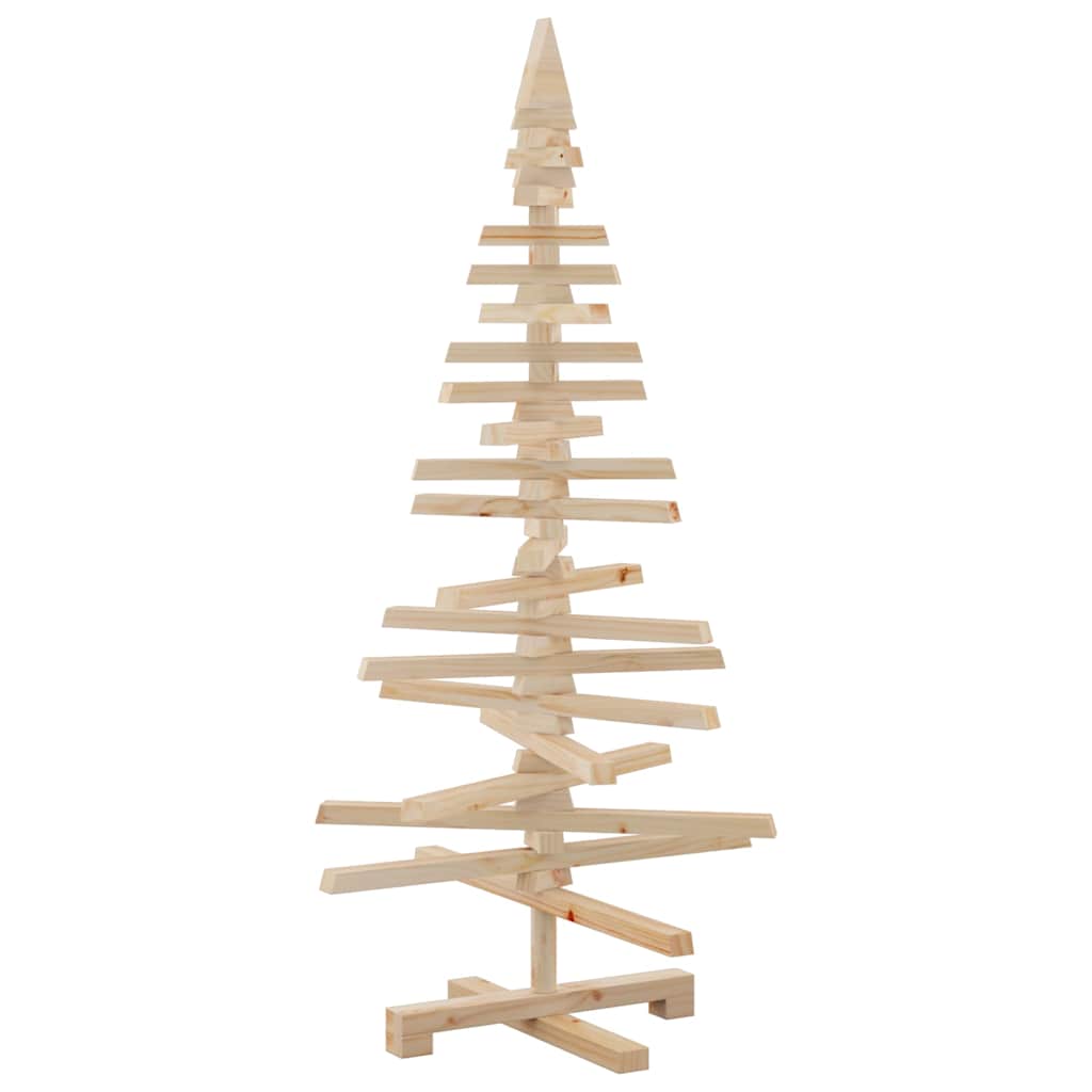 vidaXL Wooden Christmas Tree for Decoration 120 cm Solid Wood Pine