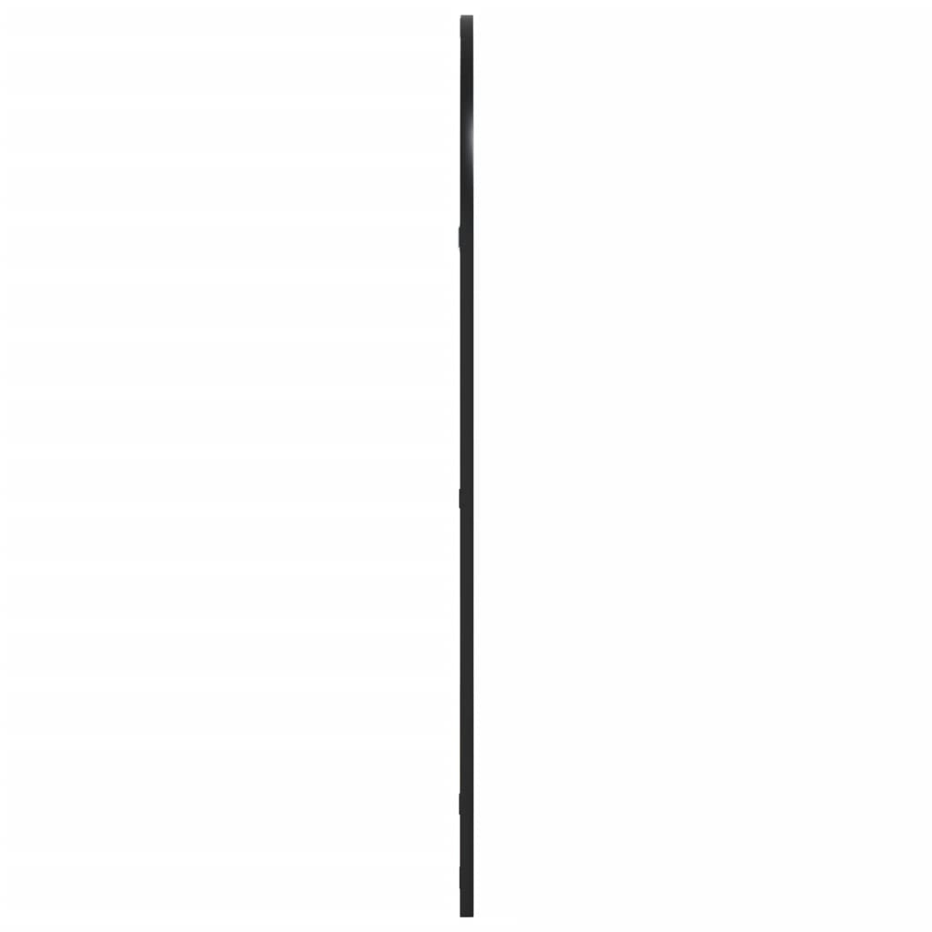 vidaXL Wall Mirror Black 60x100 cm Arch Iron