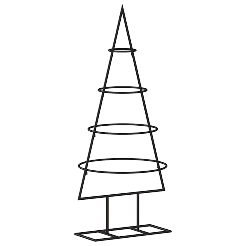 vidaXL Metal Christmas Tree for Decoration Black 60 cm