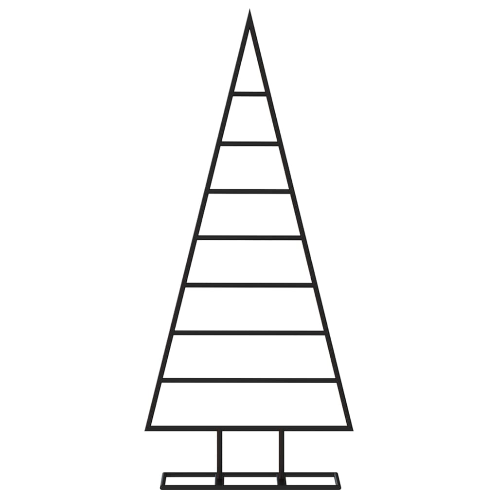 vidaXL Metal Christmas Tree for Decoration Black 125 cm