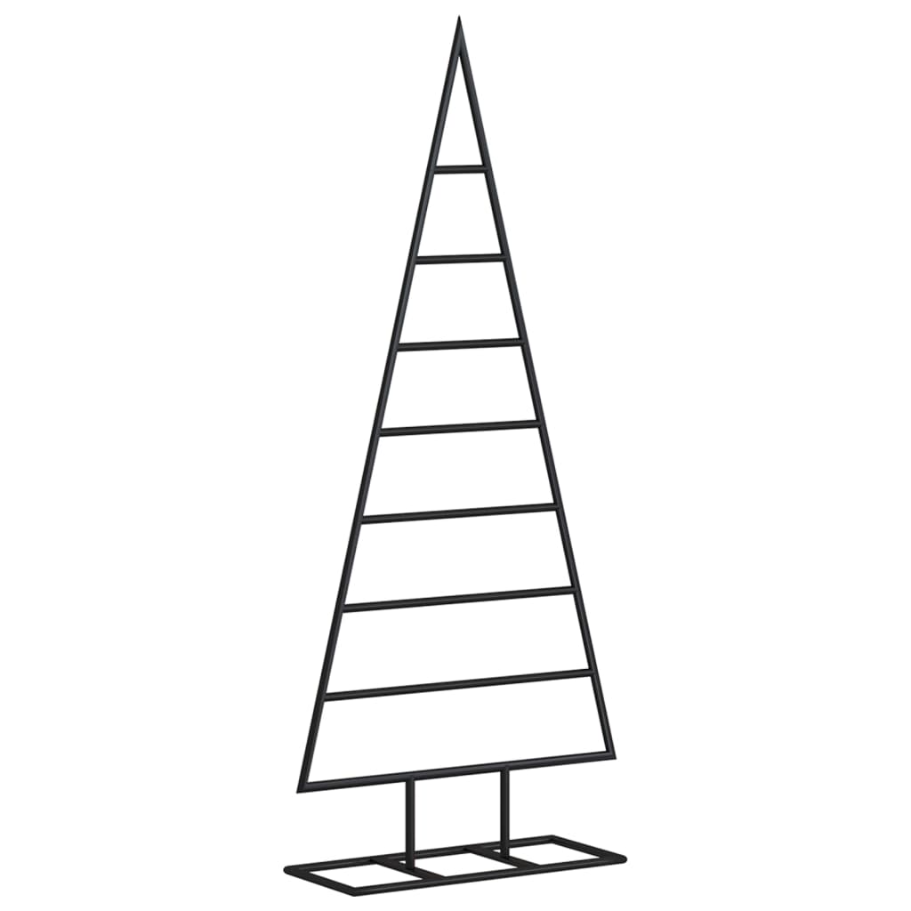 vidaXL Metal Christmas Tree for Decoration Black 125 cm