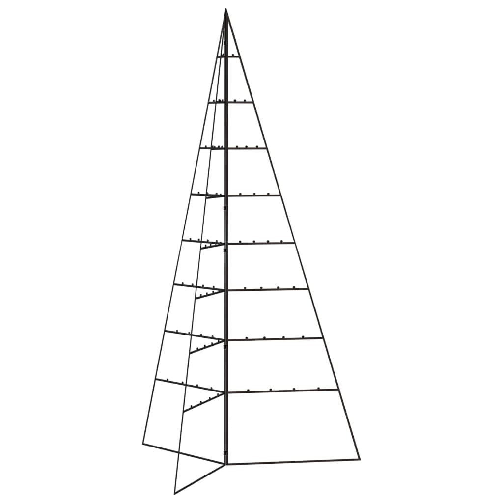 vidaXL Metal Christmas Tree for Decoration Black 180 cm