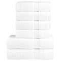 vidaXL 6 Piece Premium Towel Set SOLUND White 600 gsm